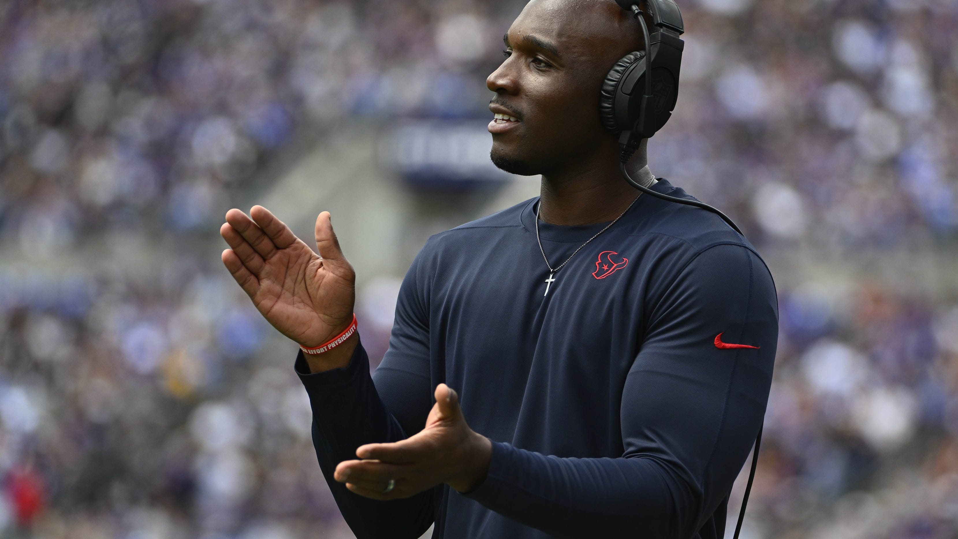 DeMeco Ryans on Texans' growth since season-opener at Baltimore Ravens: 'Completely different team'