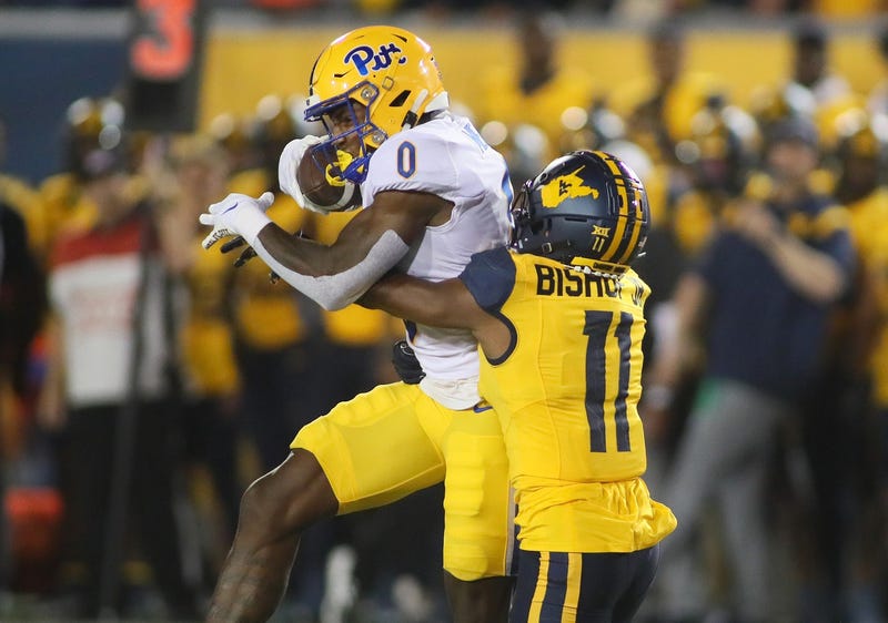 Beanie Bishop tackle for WVU vs Pitt