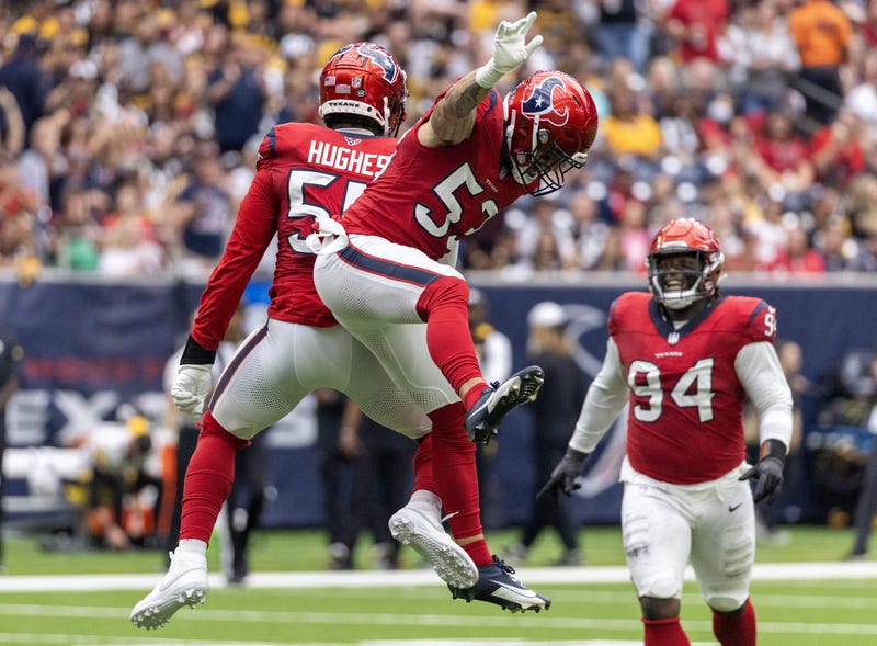 Texans celebrate win