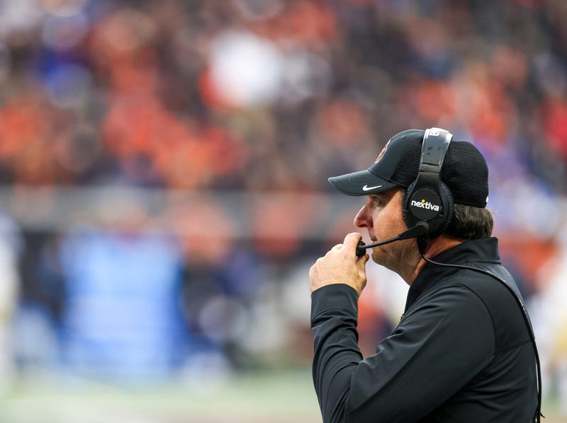 Oregon State Beavers head coach Jonathan Smith watches the game from the sidelines during the first half of the game against the UCLA Bruins on Saturday, Oct. 14, 2023 at Reser Stadium in Corvallis, Ore.