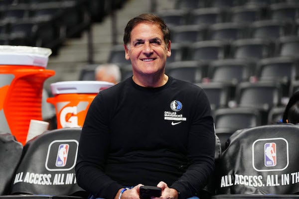  Dallas Mavericks owner Mark Cuban before the game against the Denver Nuggets at Ball Aren