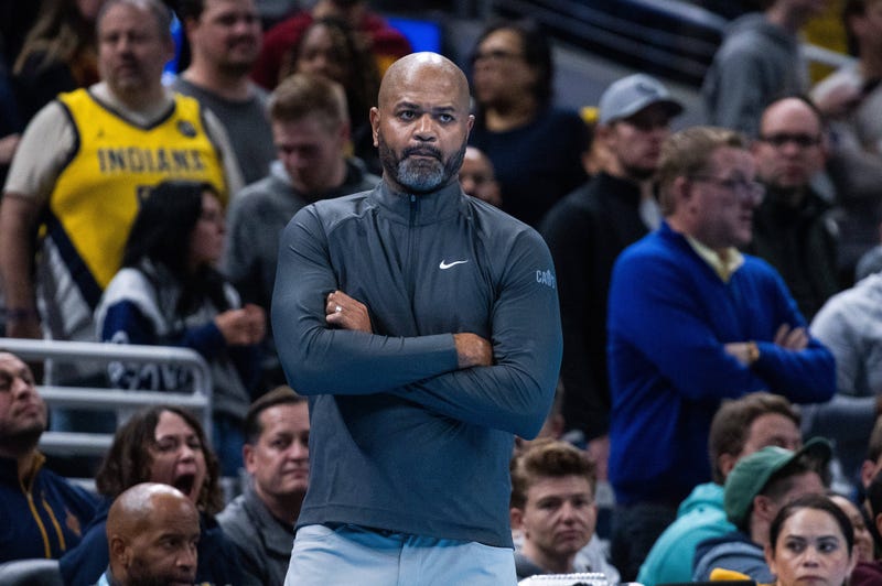 Nov 3, 2023; Indianapolis, Indiana, USA; Cleveland Cavaliers head coach JB Bickerstaff in the second half against the Indiana Pacers at Gainbridge Fieldhouse. Mandatory Credit: Trevor Ruszkowski-USA TODAY Sports