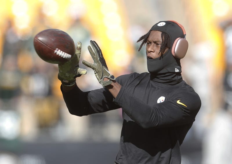 George Pickens catch in warm ups