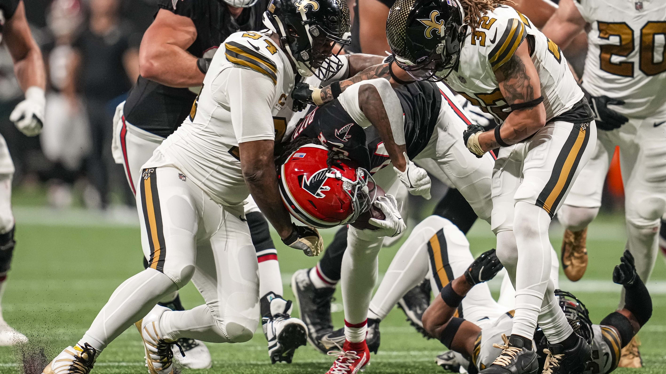 3 up, 3 down after Saints bullied by Falcons: Can't stop the run, that's no fun