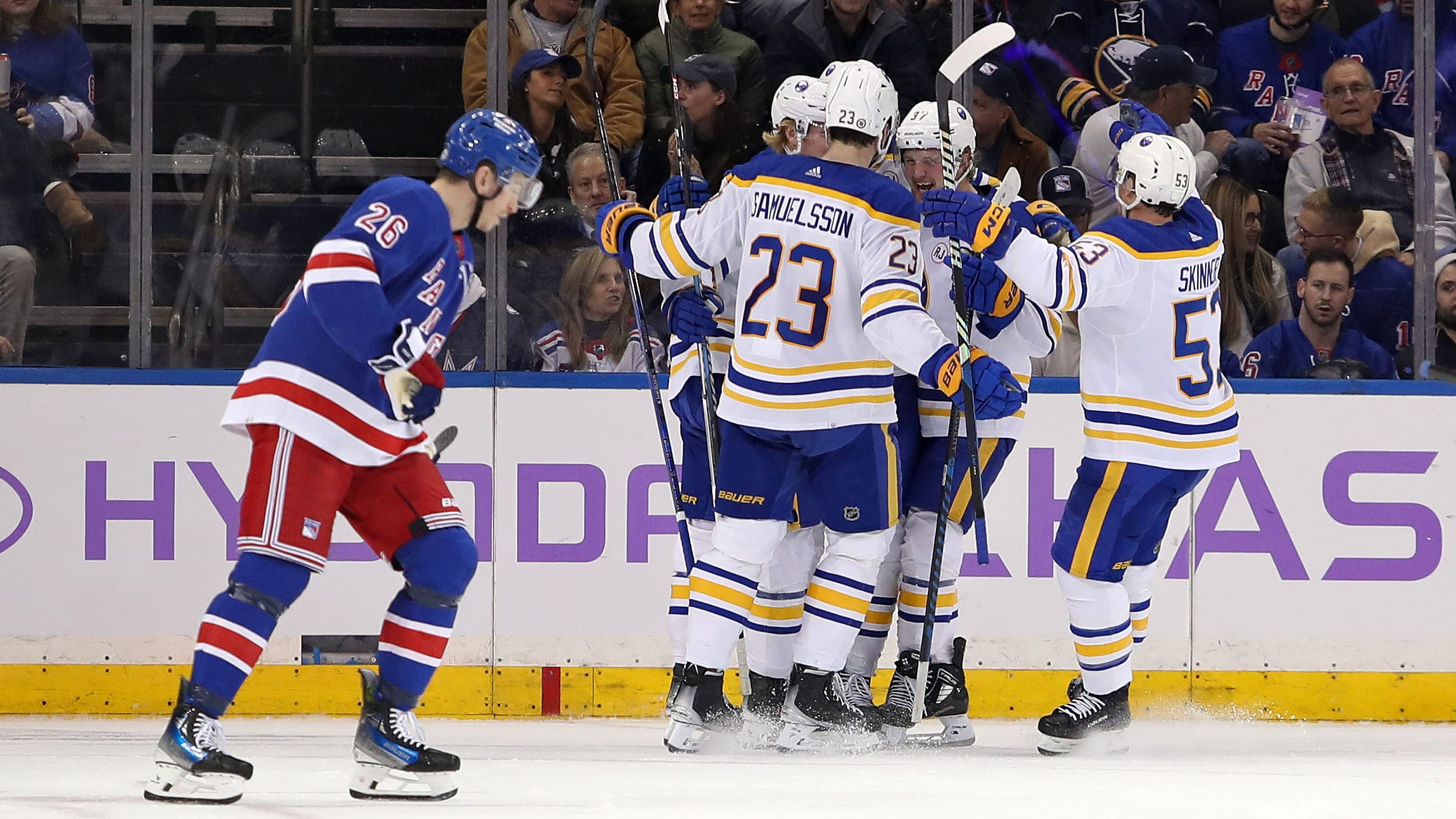 Sabres bring 'A' game in 5-1 win over Rangers