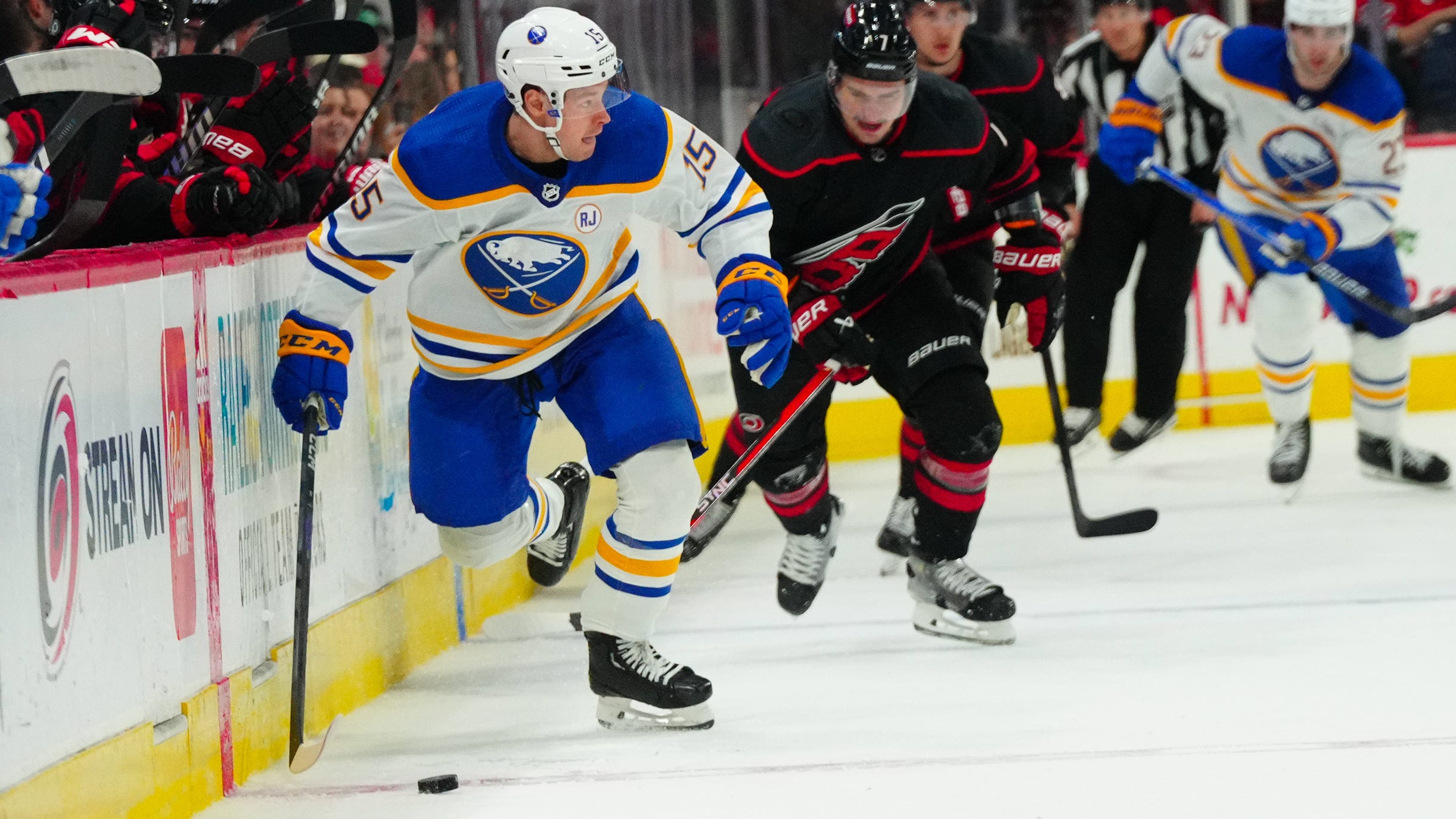 Sabres allow six more goals in Carolina