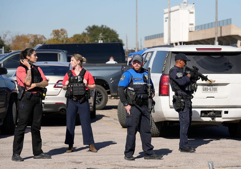 Police secure the scene after a shooting at Northeast Early College High School on Tuesday December 5, 2023. © Jay Janner / USA TODAY NETWORK