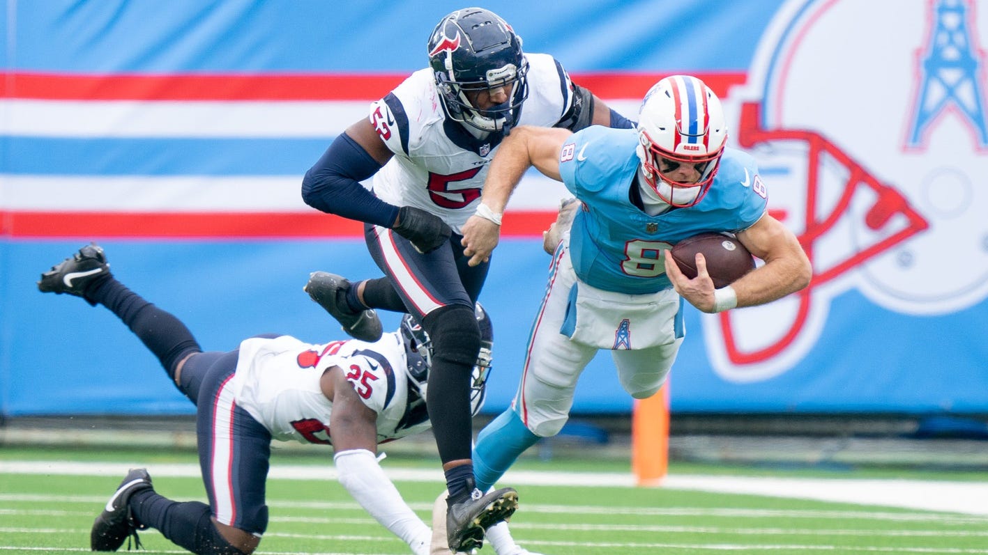 Jonathan Greenard leads Texans defense in overtime win against Titans