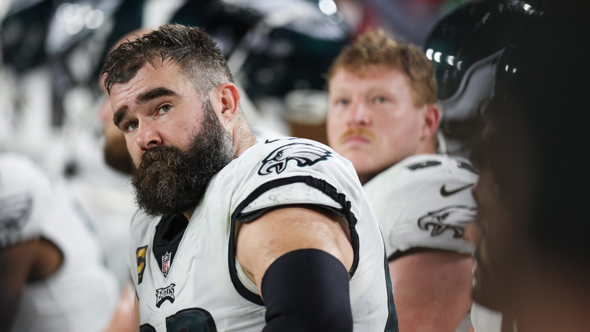 Saints rookie Taliese Fuaga gets major endorsement from Jason Kelce: 'He's a f****** beast'