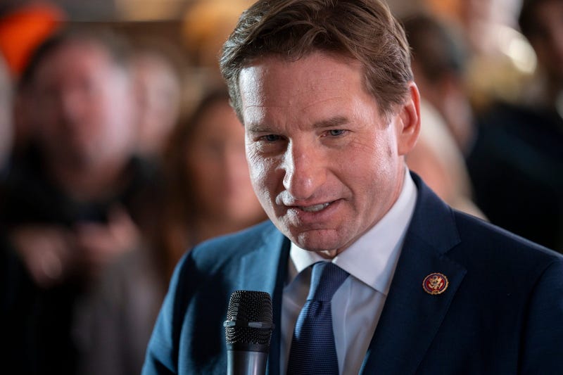 Democratic presidential candidate Dean Phillips speaks at The Old Salt Restaurant in Hampton, NH, on Sunday, January 21, 2024, during preparations for The New Hampshire presidential primary.