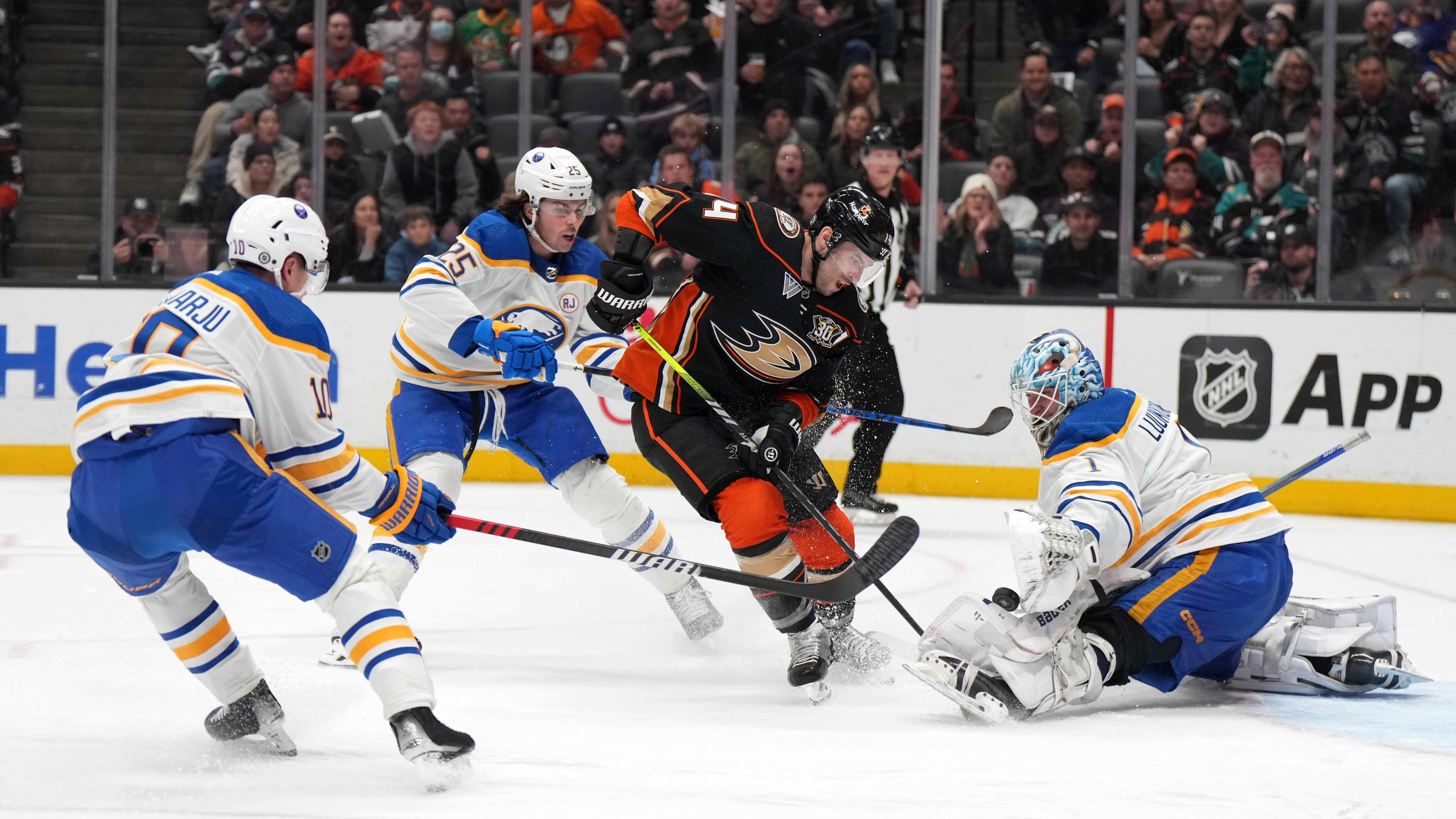 Sabres doubled up by Ducks, 4-2