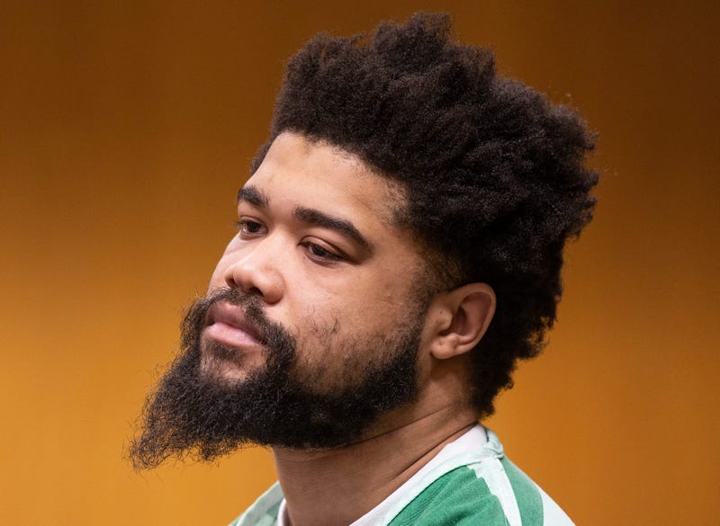 Dion Marsh pleading guilty to one count of terrorism on Jan. 24, 2024.