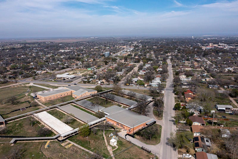 Robb Elementary remains unused on Monday, Feb. 26, 2024, in Uvalde, Texas.