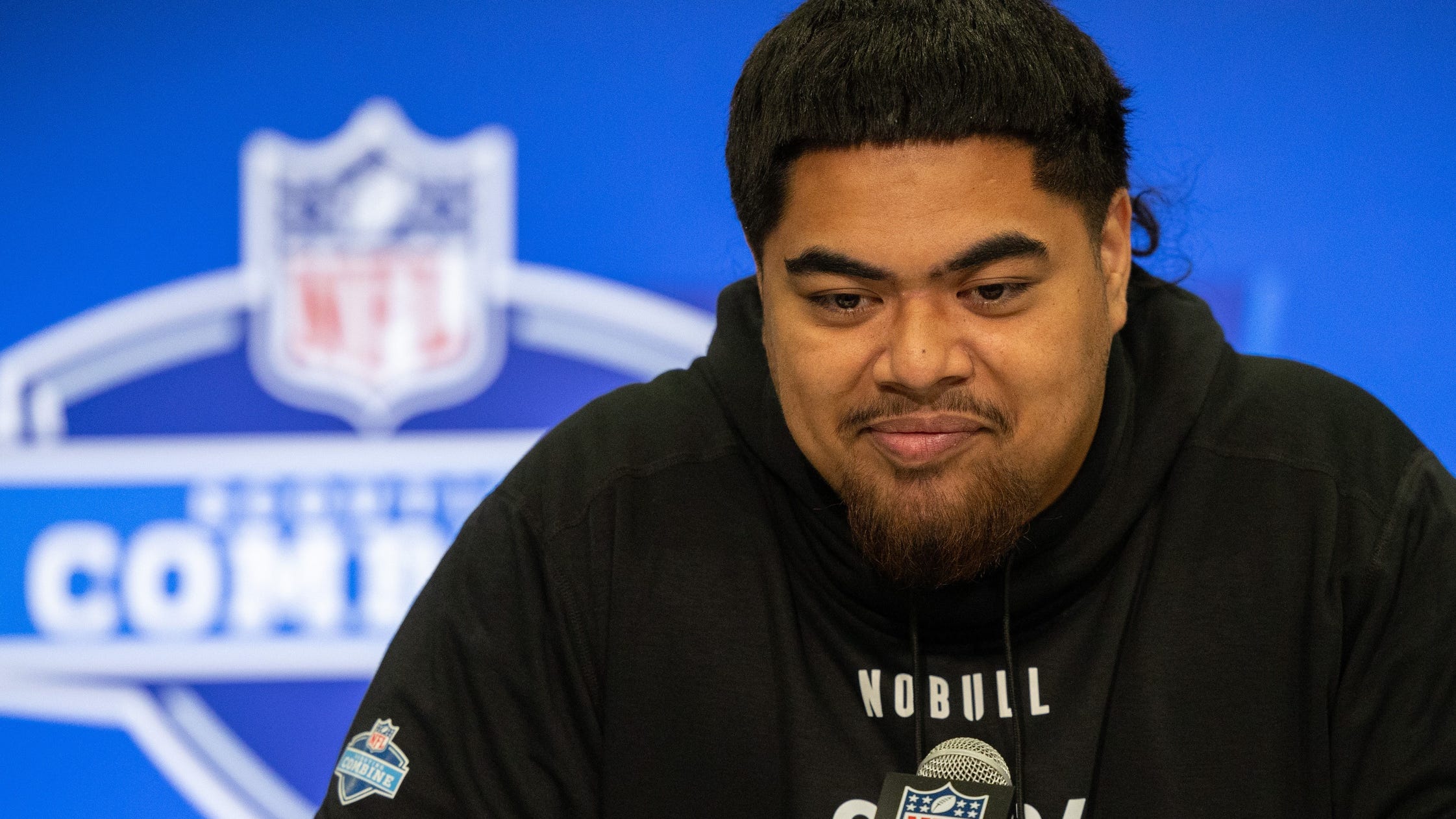 Watch Saints draft call with Taliese Fuaga: 'You're a tough SOB'