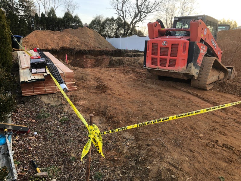 The property on Narrumson Road in Wall Township where the remains were found, as seen on March 13, 2024
