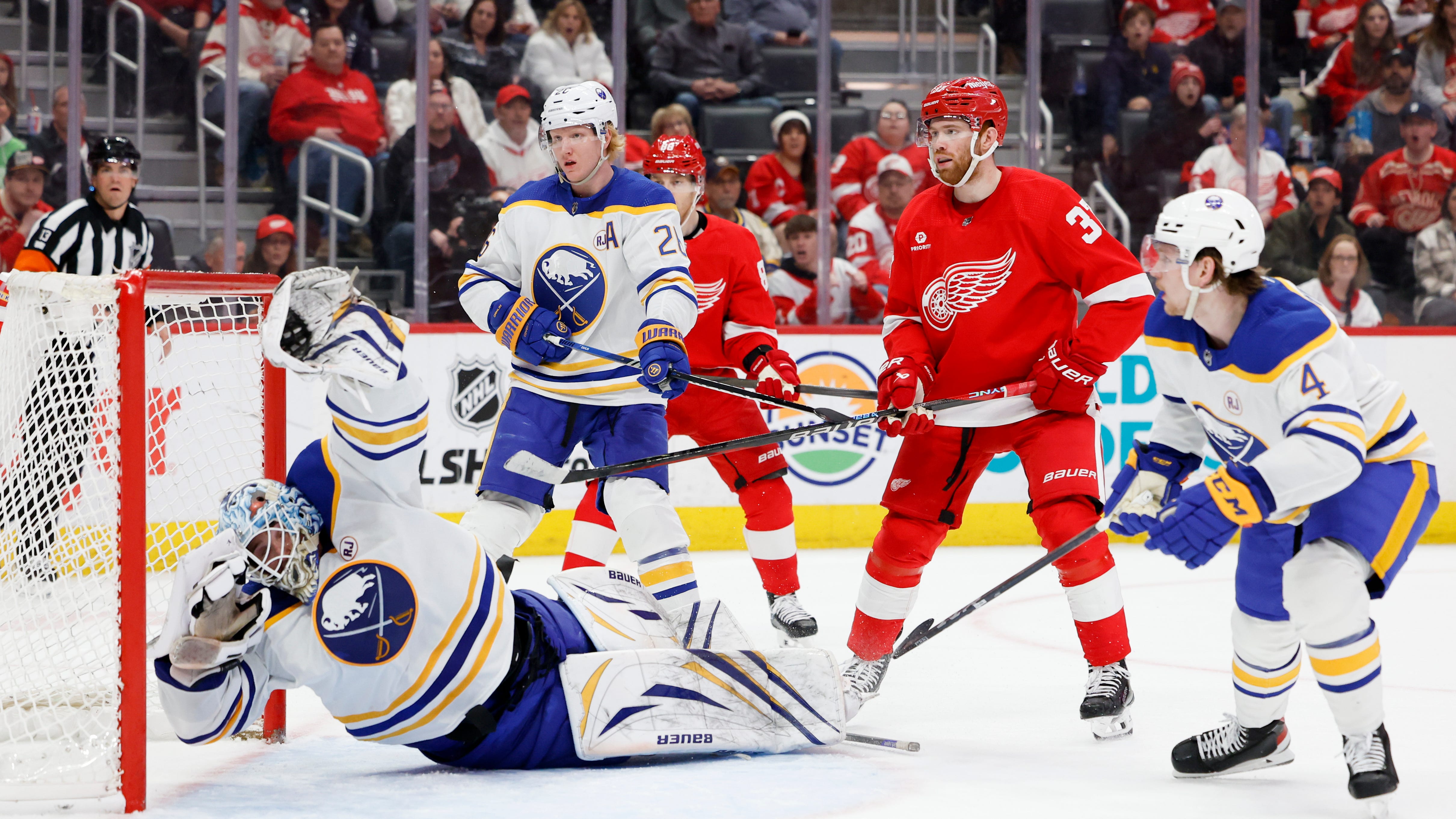 Sabres' week ends with a whimper, losing 4-1 in Detroit