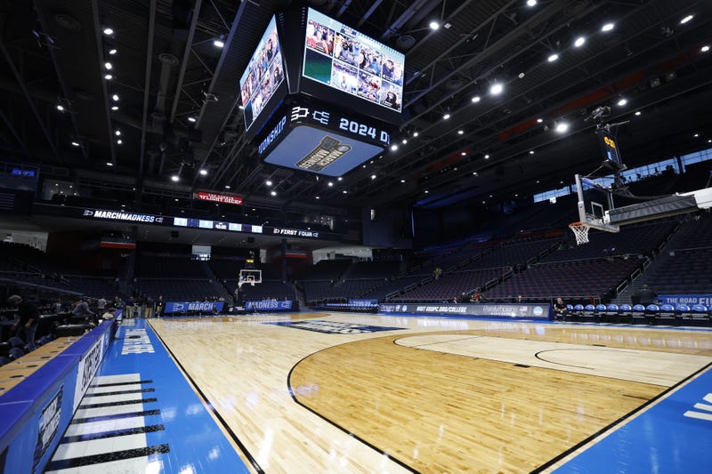 General view of the stadium at the NCAA Tournament First Four Practice at UD Arena.