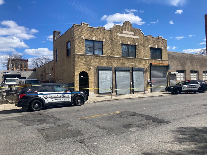 The scene in Mount Vernon where a double fatal shooting happened on March 19, 202