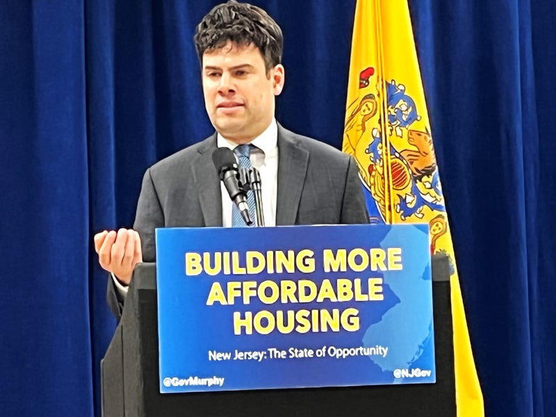 Adam Gordon, executive director of the Fair Share Housing Center, speaks at a signing ceremony last year for a bill to overhaul New Jersey's affordable housing system.