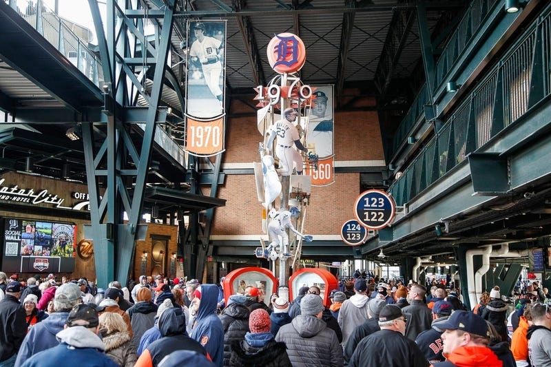 Opening Day at Comerica Park