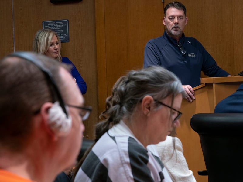 Buck Myre, father of Oxford student Tate Myre, gives impact statement in front of Crumbley parents