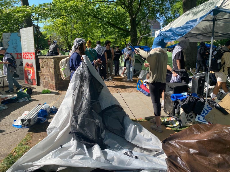 A pro-Palestinian encampment at Rutgers University in New Brunswick, N.J. that began on April 29 was dispersing on Thursday, May 2 after campus officials ordered the students to clear out.