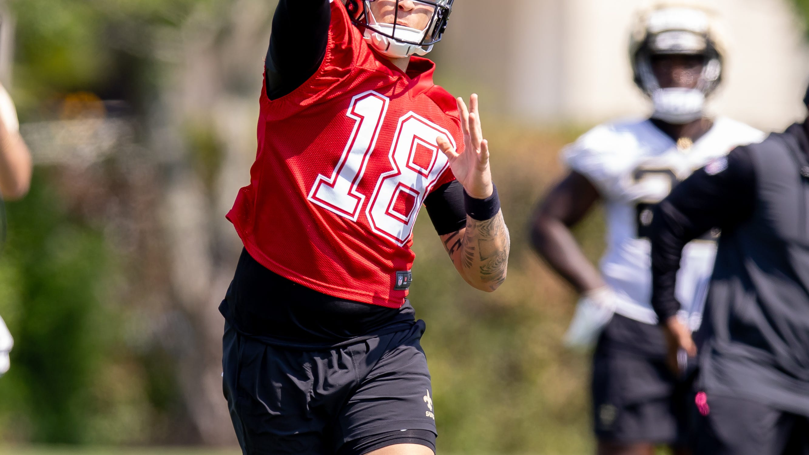 Saints QB Spencer Rattler says picking No. 18 was a ‘full-circle moment’