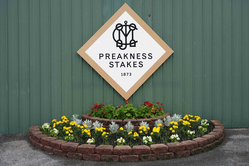 The Stakes Barn awaits horses this morning at Pimlico Race Course.