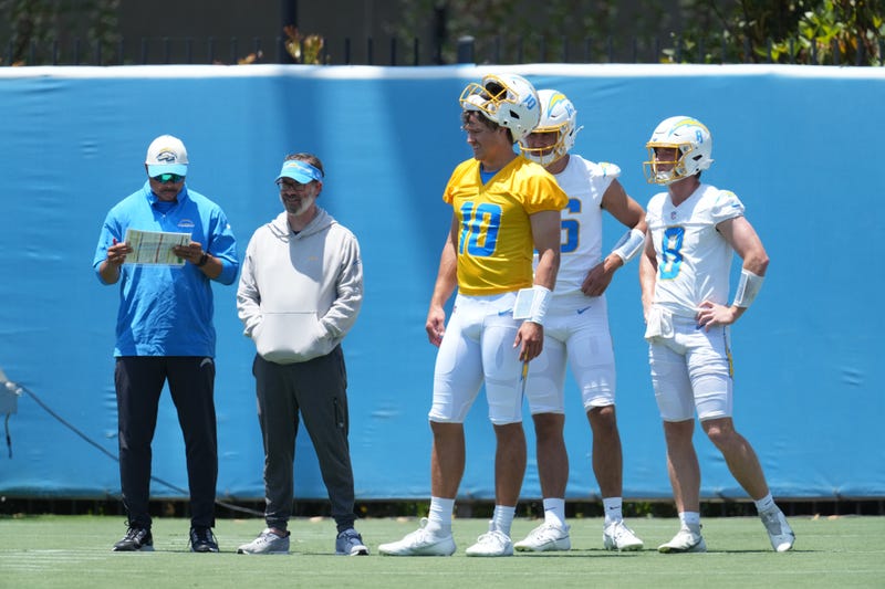 Marcus Brady, Shane Day, Justin Herbert, Casey Bauman and Max Duggan