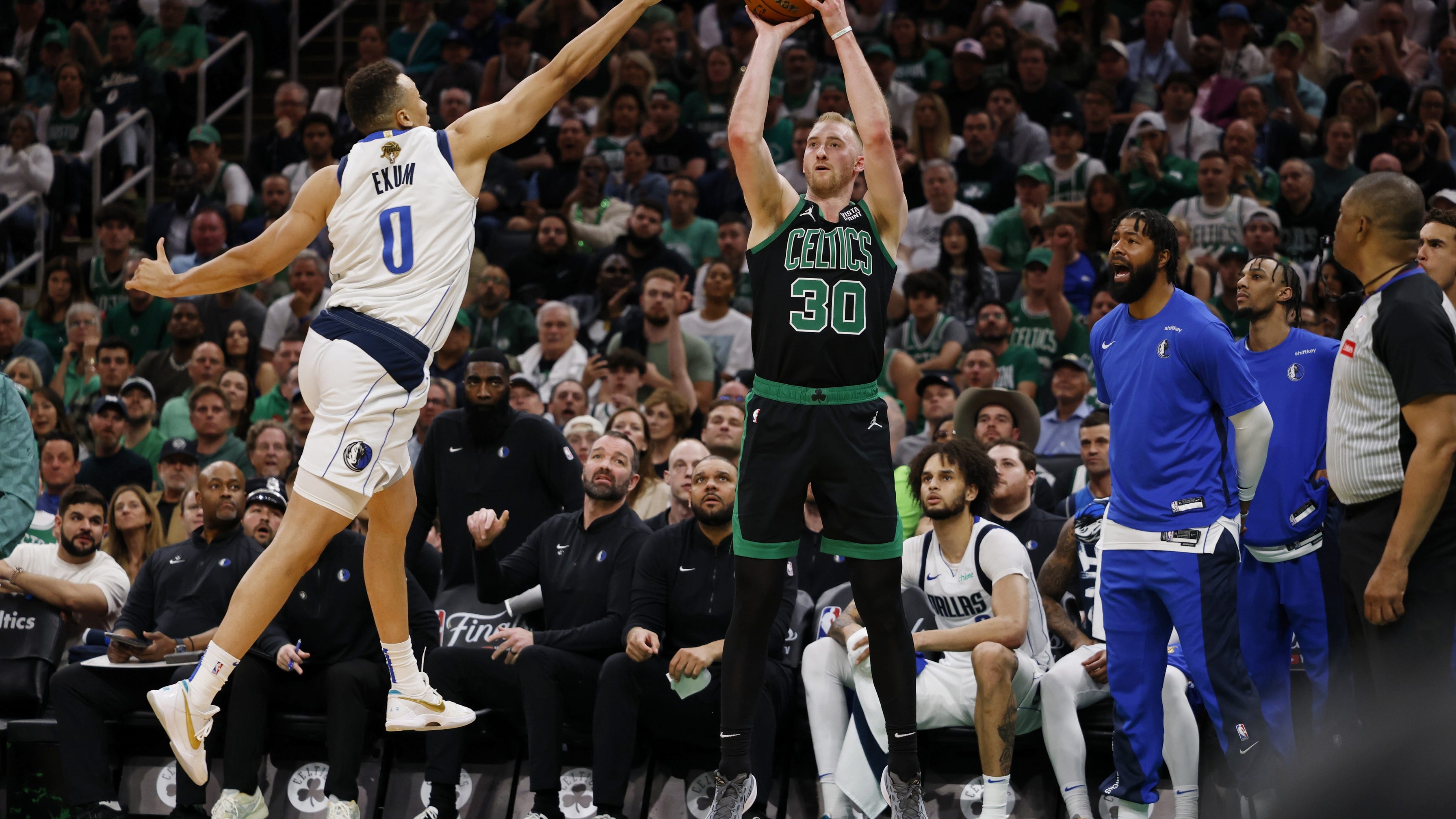 Sam Hauser talks new contract extension, Celtics running it back