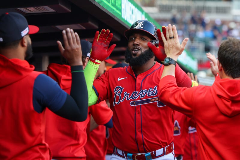 Atlanta Braves Designated Hitter Marcell Ozuna