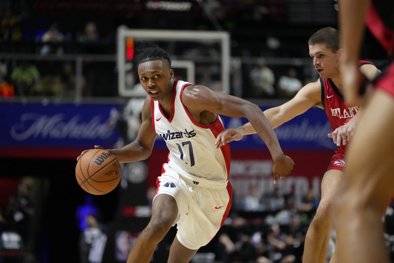 Bub Carrington playing for Washington in NBA Summer League