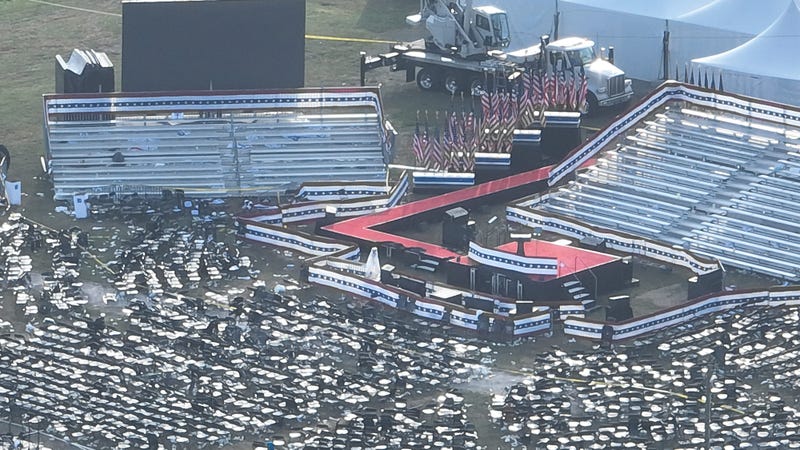 The Butler Farm Show Grounds where former President Donald Trump was shot Saturday, July 13, 2024, in Butler Township, Pennsylvania. 