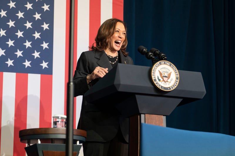 Vice President Kamala Harris speaks