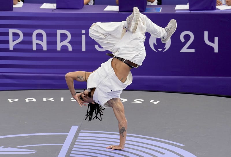 LAGAET competes in breaking during the Paris 2024 Olympic Summer Games at La Concorde.