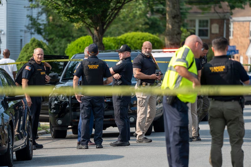Teaneck and Bergen County police officers respond to a homicide investigation on Hickory Street in Teaneck on Thursday, August 15, 2024
