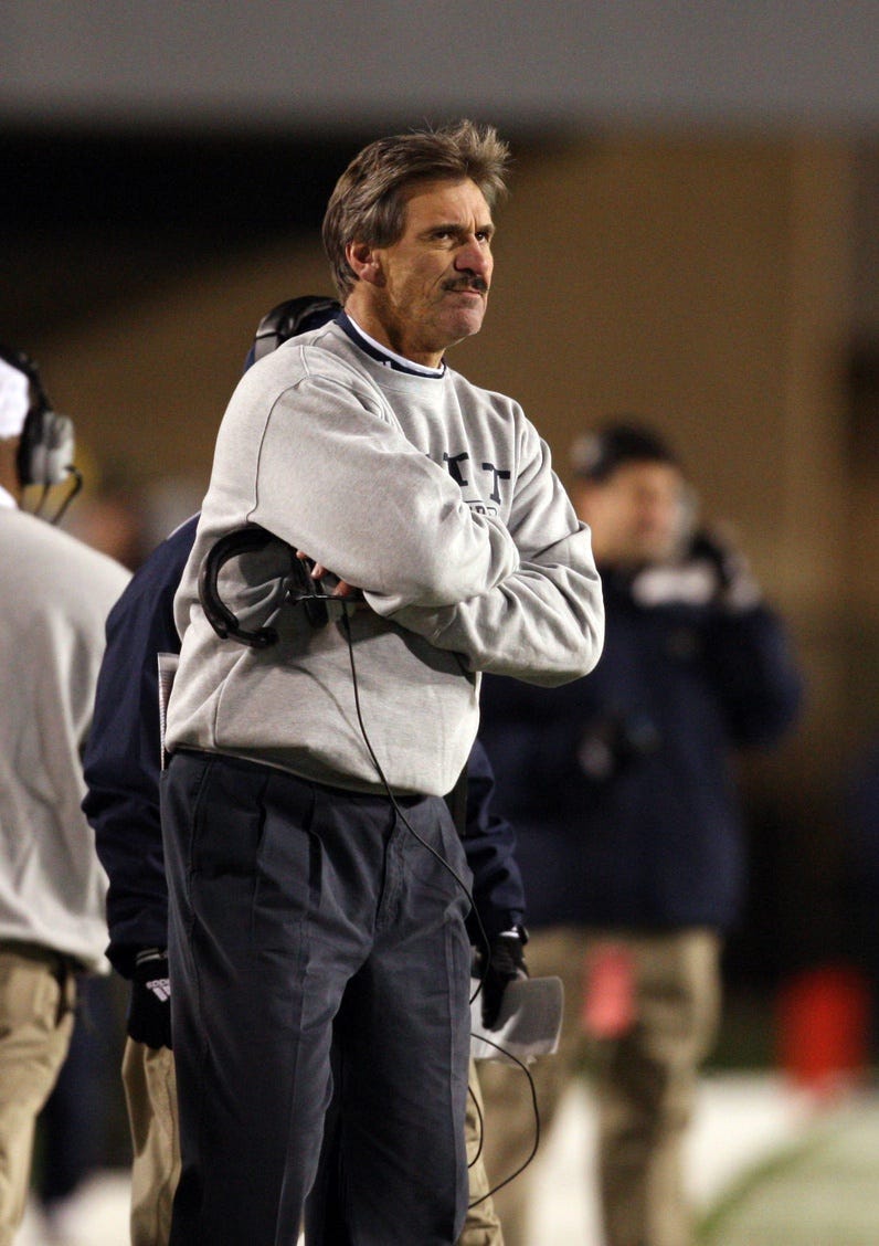 Dave Wannstedt on Pitt sidelines vs WVU in 2007