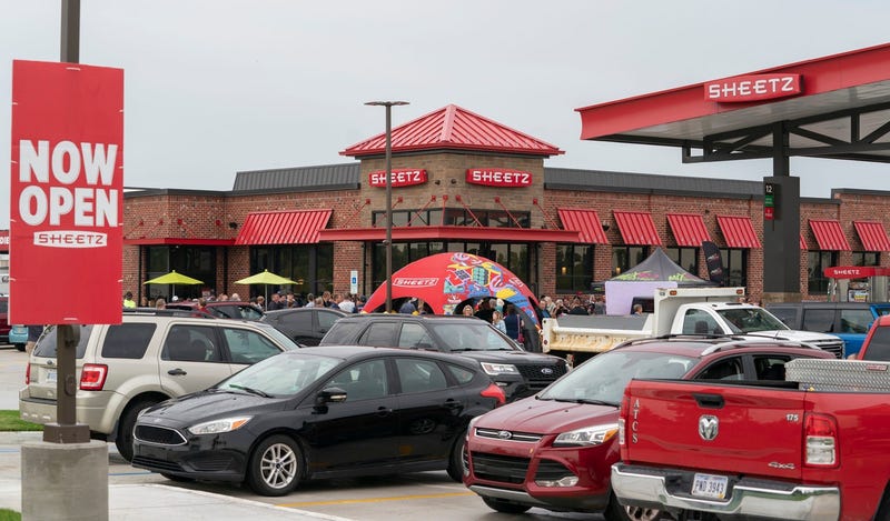 The grand opening and ribbon cutting for the first Sheetz store in Michigan