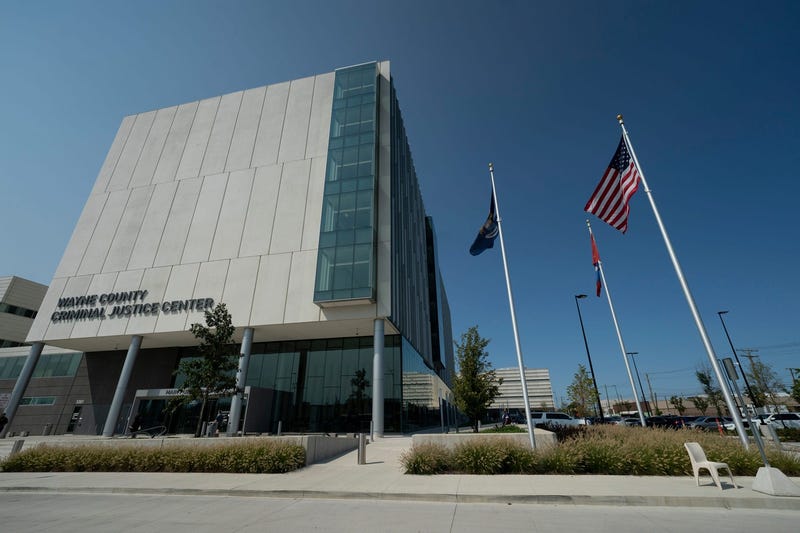 exterior of the new Wayne County Criminal Justice Center in Detroi