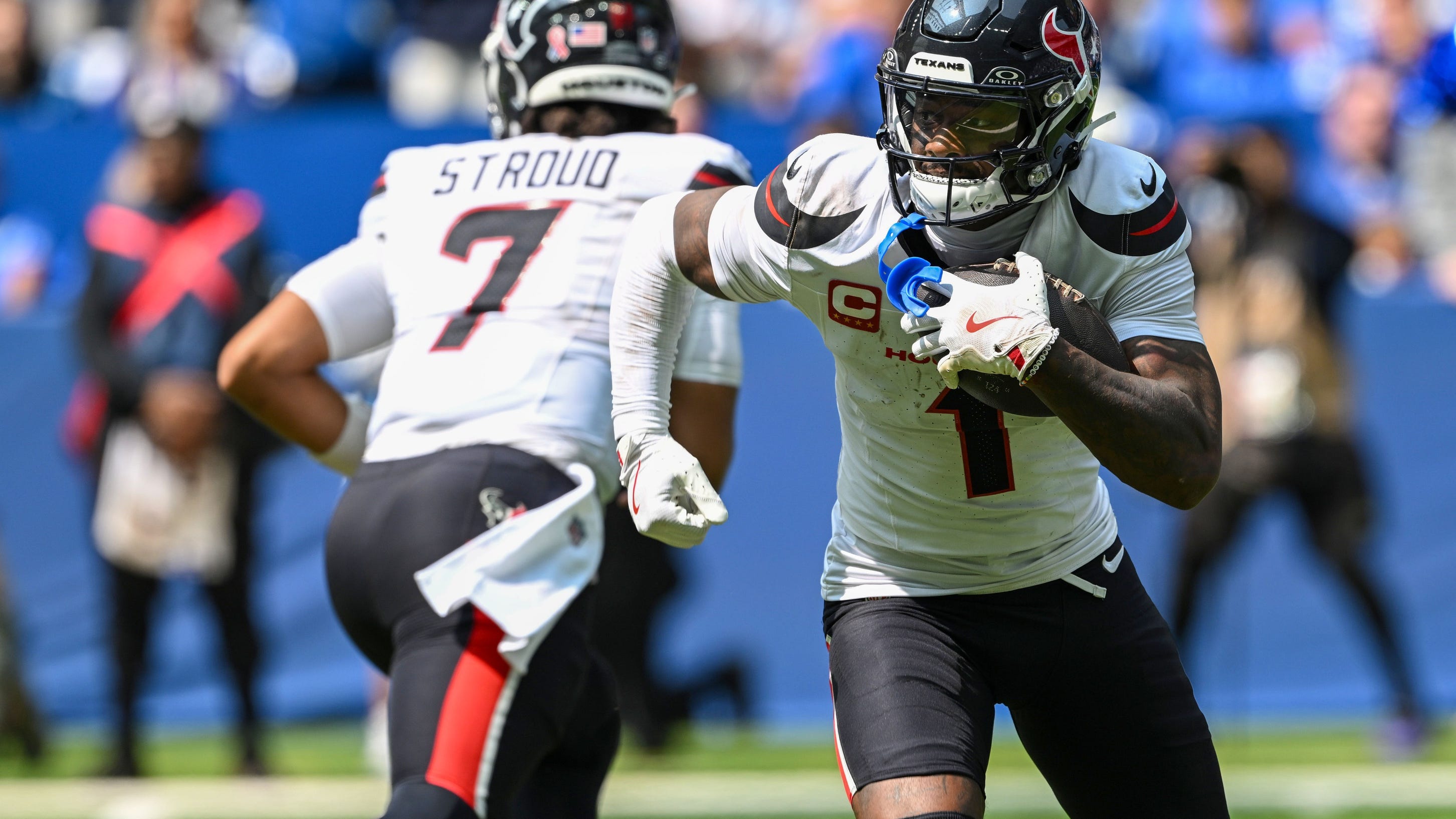 Texans offensive line 'dropped their nuts when they had to,' Stefon Diggs says
