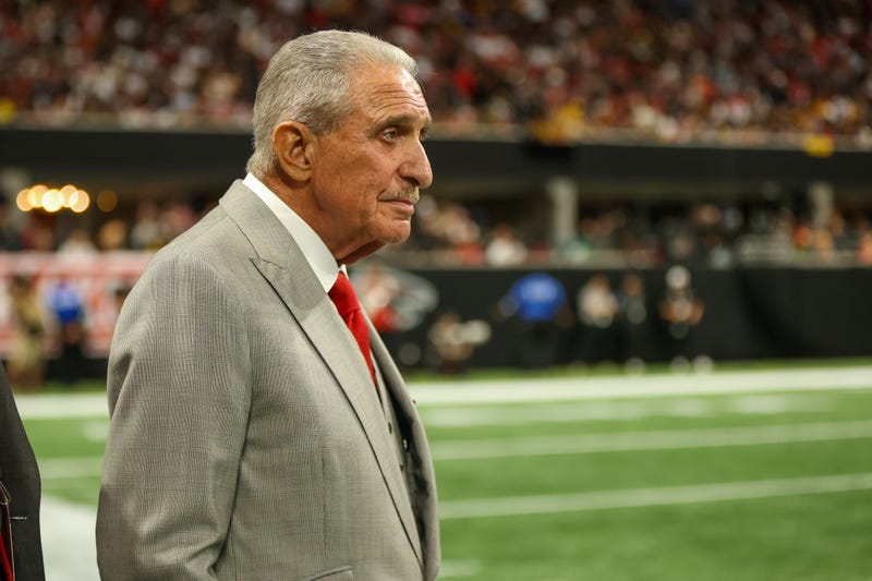 Atlanta Falcons owner Arthur Blank watches a game from the sideline against the Pittsburgh Steelers