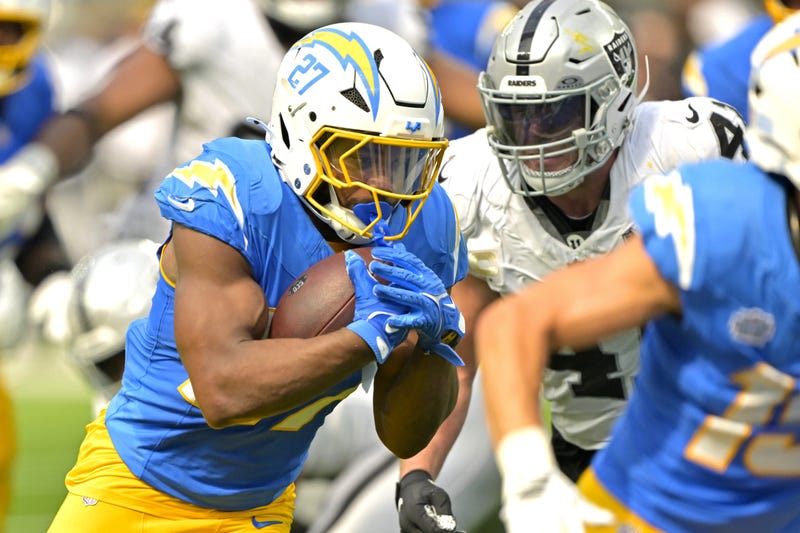 JK Dobbins running for Los Angeles