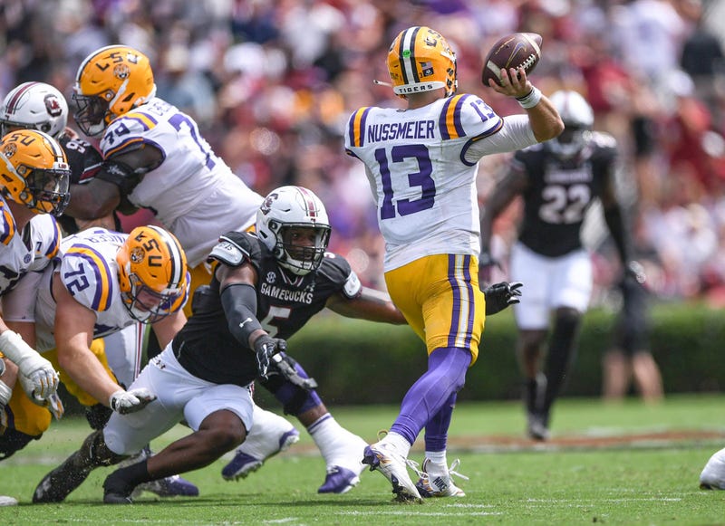 LSU quarterback Garrett Nussmeier