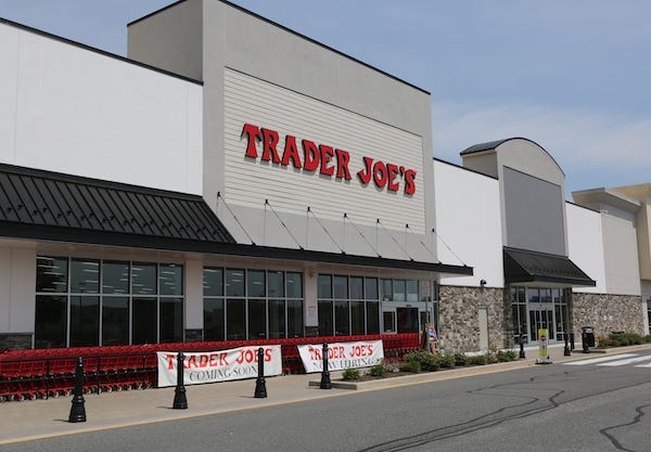 In front of a Trader Joe’s