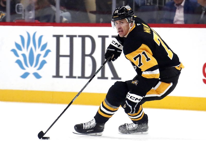 Evgeni Malkin on the ice