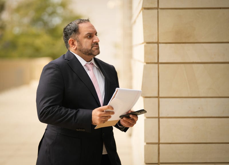 Nate Paul arrives for a hearing at the United States Federal Courthouse in Austin Wednesday October 30, 2024.