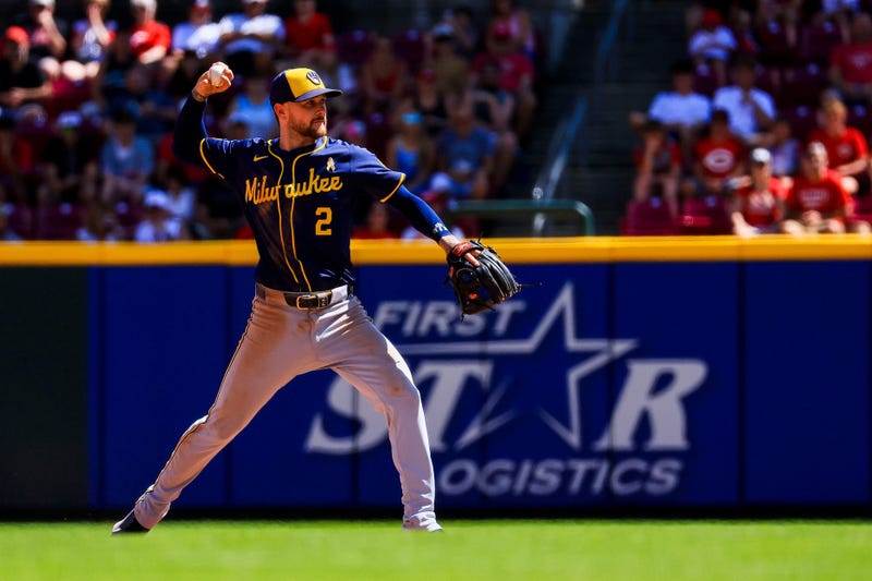 Second baseman Brice Turang was one of two Milwaukee Brewers players to win 2024 Gold Glove Awards.