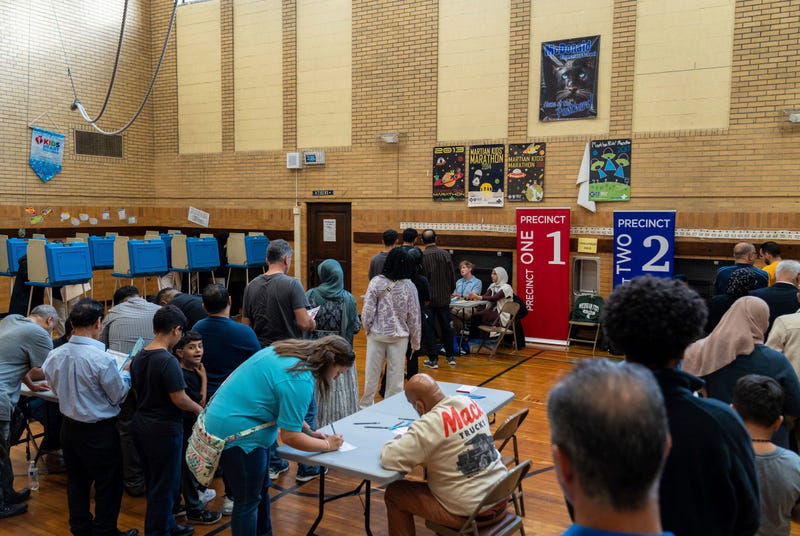 People voting