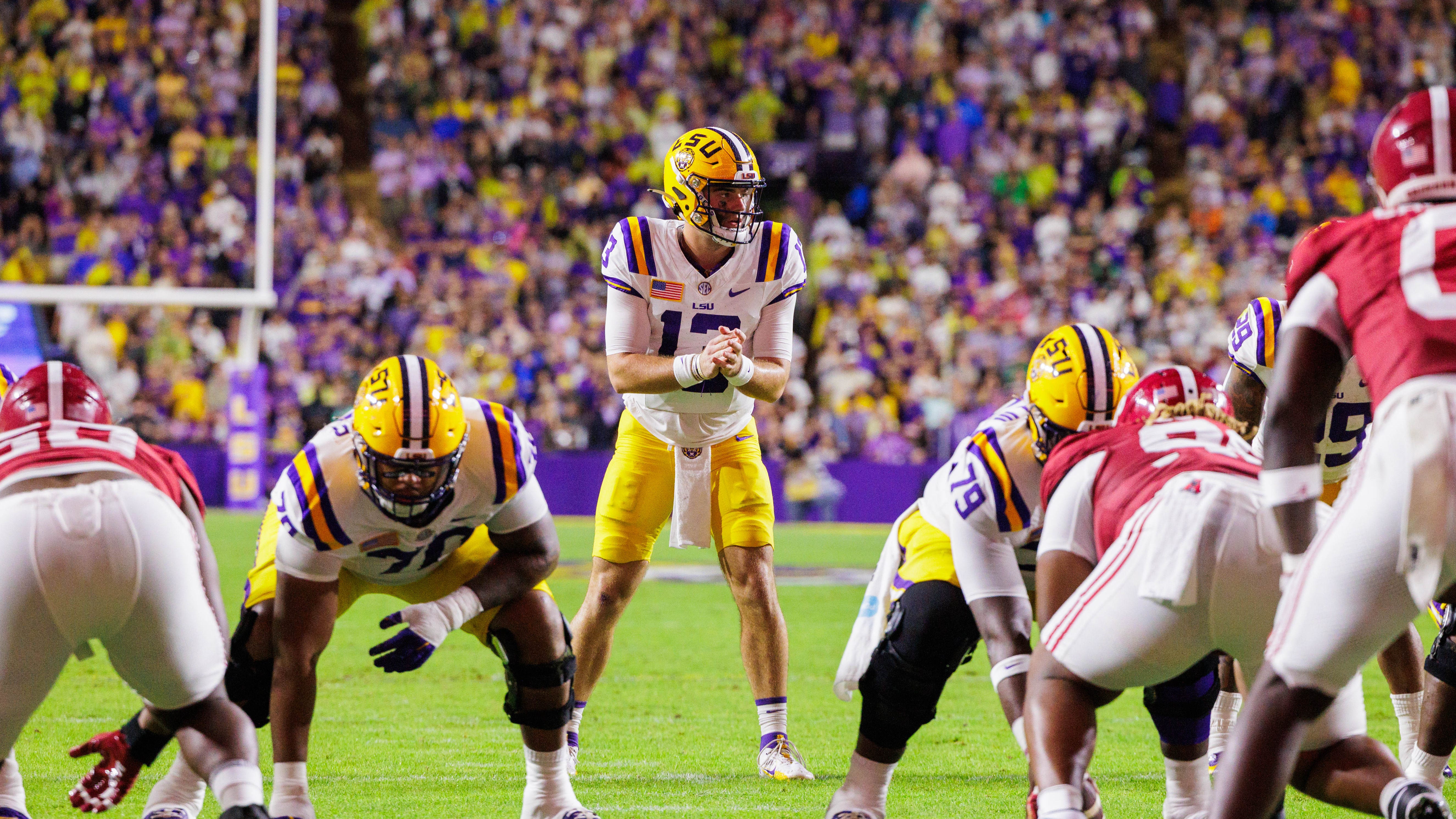 LSU looks to pull off the upset over Alabama in Frank Wilson’s Tiger head coaching debut