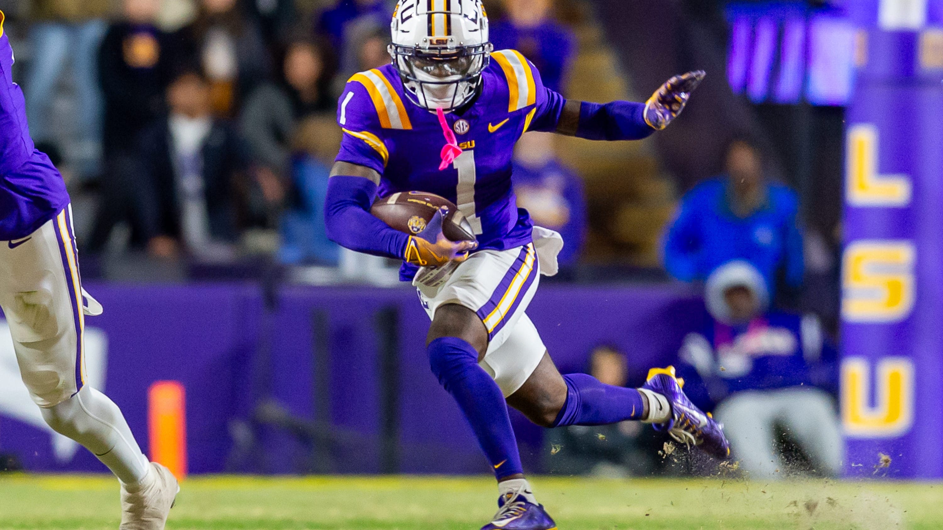 LSU loaded at receiver, offensive line battles to play out during camp